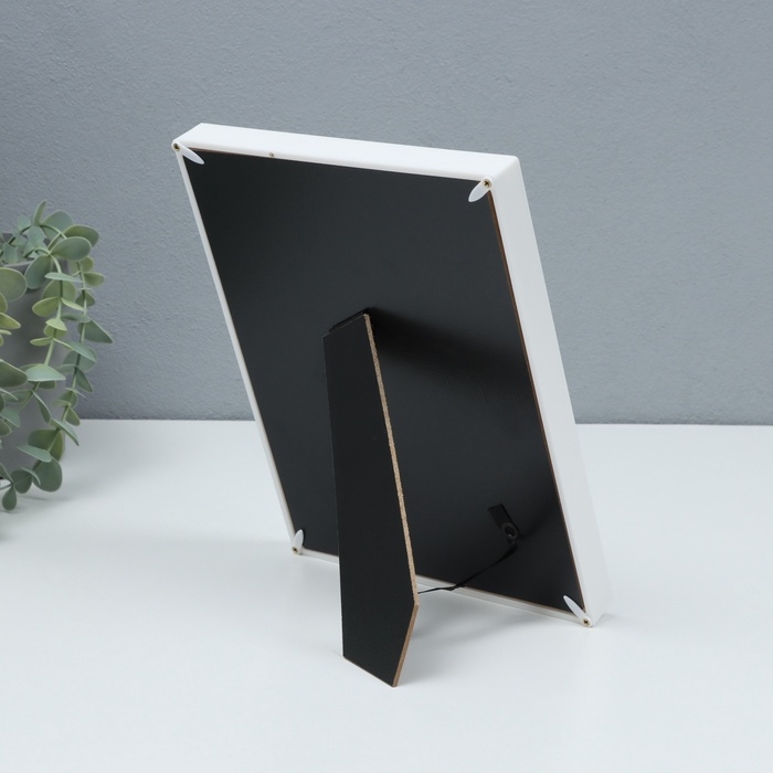 Фоторамка пластик на 1 фото 13х18 см Фоторамка пластик на 1 фото 13х18 см "Лаконичный стиль" серебро бумага тиснение 18х2х23 см