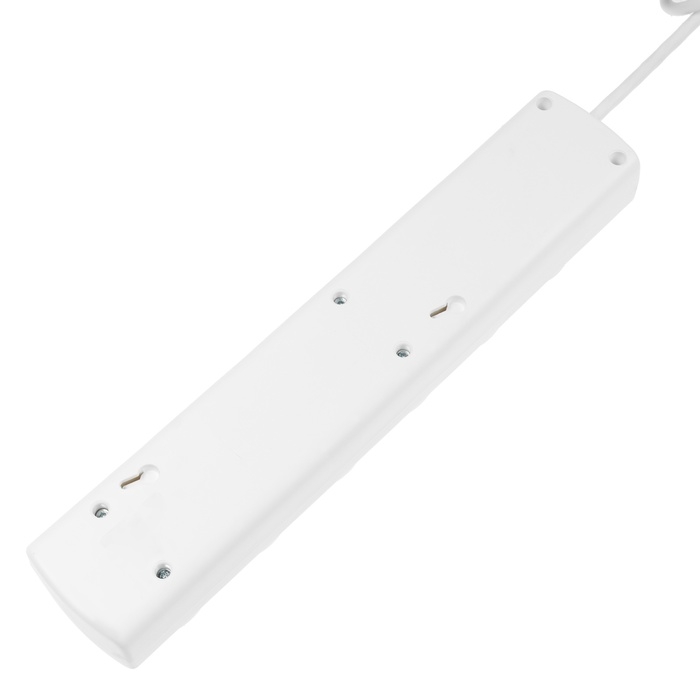 Сетевой фильтр Luazon Lighting, 5 розеток, 1.5 м, 3500 Вт, 3х1 мм2, 16 A, 220 В, c предохранителем, белый