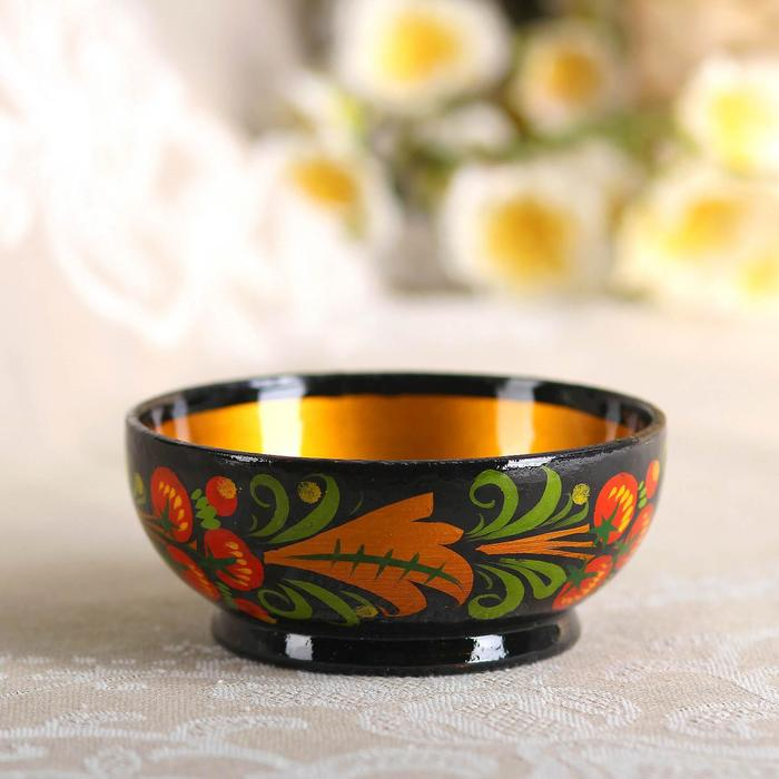 Розетка, 10×4 см, хохлома Розетка, 10×4 см, хохлома