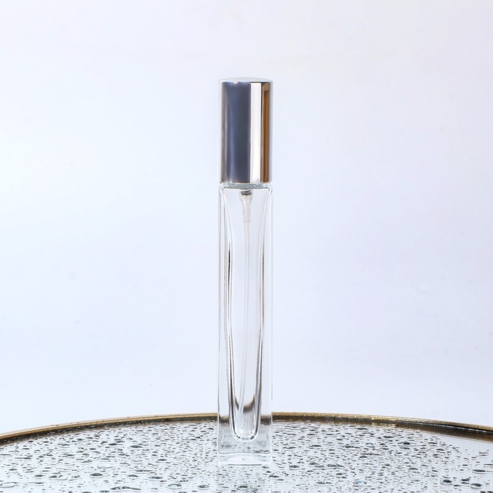 Бутылочка для хранения, с распылителем, 10 мл, цвет серебристый Бутылочка для хранения, с распылителем, 10 мл, цвет серебристый