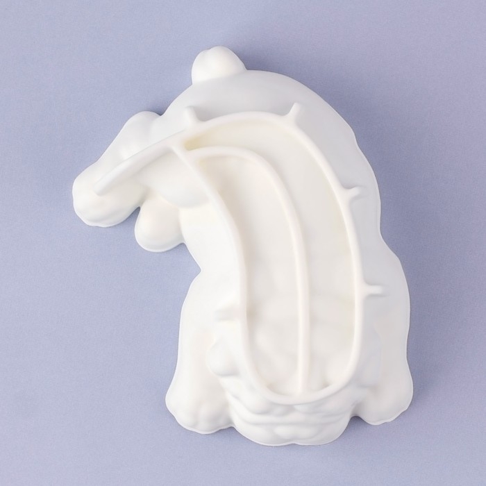 Молд «Пёсик», силикон, 9,5×7×3,2 см, цвет белый Молд «Пёсик», силикон, 9,5×7×3,2 см, цвет белый