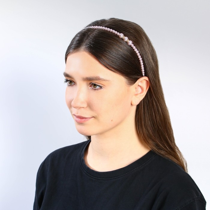 Ободок для волос «The story of my happiness» жемчужный Ободок для волос «The story of my happiness» жемчужный