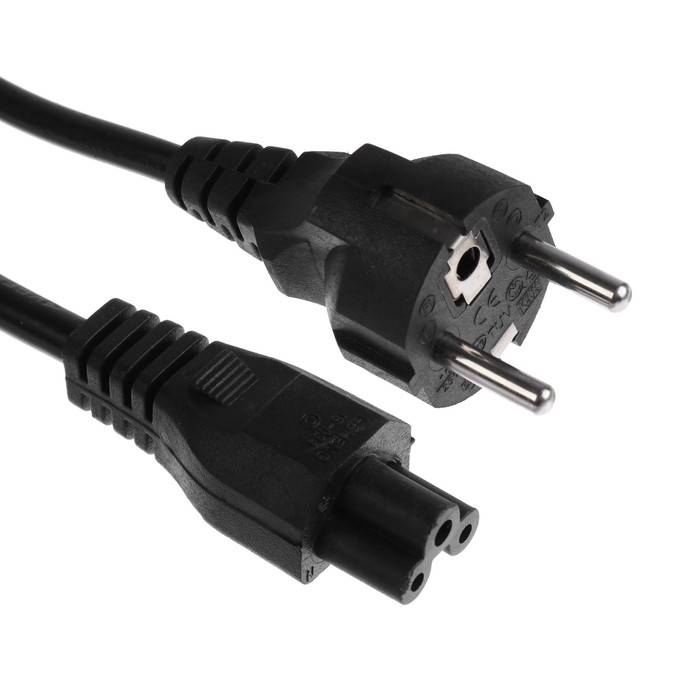 Кабель питания Luazon KDGN-006, Schuko - C5, 10 А, 2  м, 3-х жильный, чёрный Кабель питания Luazon KDGN-006, Schuko - C5, 10 А, 2  м, 3-х жильный, чёрный
