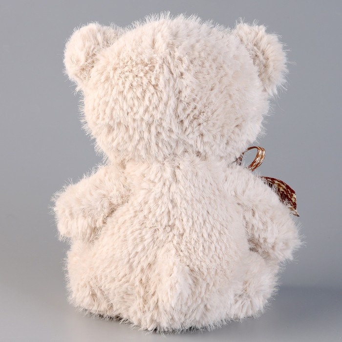 Мягкая игрушка «Мишка» с бантиком, 24 см, бежевый Мягкая игрушка «Мишка» с бантиком, 24 см, бежевый