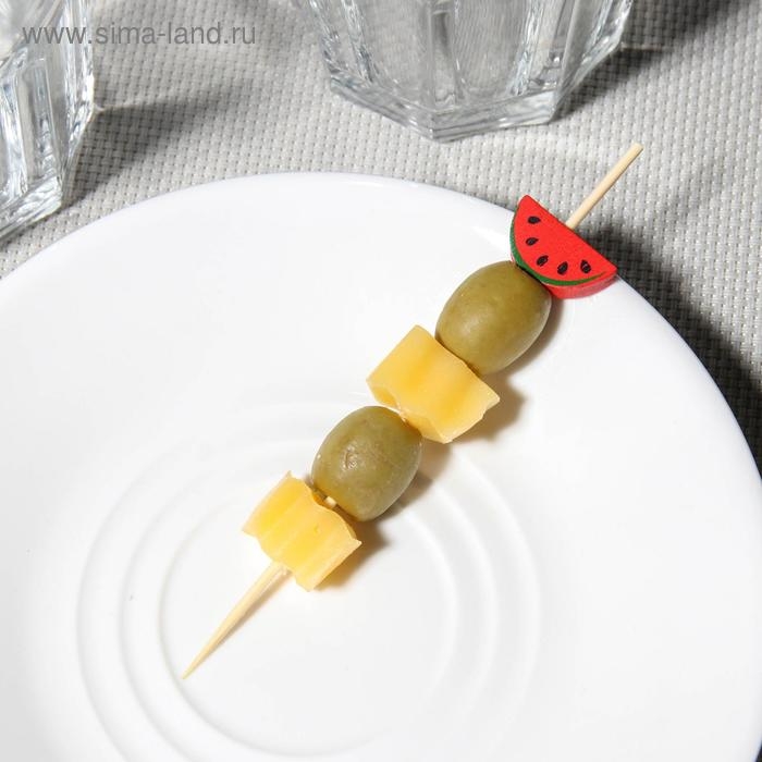 Шпажки Доляна «Сочный арбуз», 12 см, набор 25 шт Шпажки Доляна «Сочный арбуз», 12 см, набор 25 шт