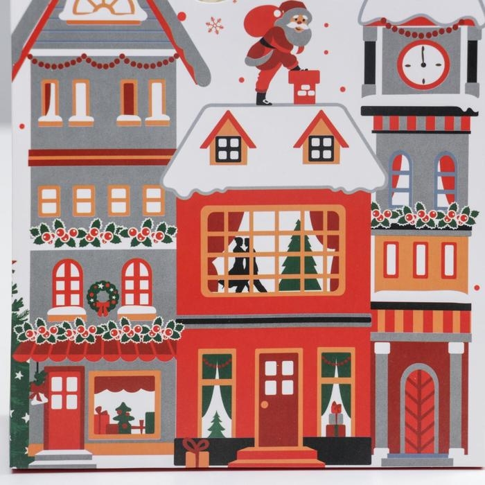 Коробка подарочная новогодняя складная «Праздник к нам приходит», 15 х 7 х 22 см, Новый год Коробка подарочная новогодняя складная «Праздник к нам приходит», 15 х 7 х 22 см, Новый год