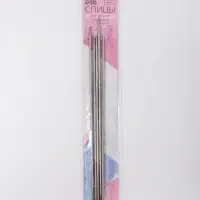Спицы для вязания, чулочные, d=3 мм, 24 см, 5 шт.