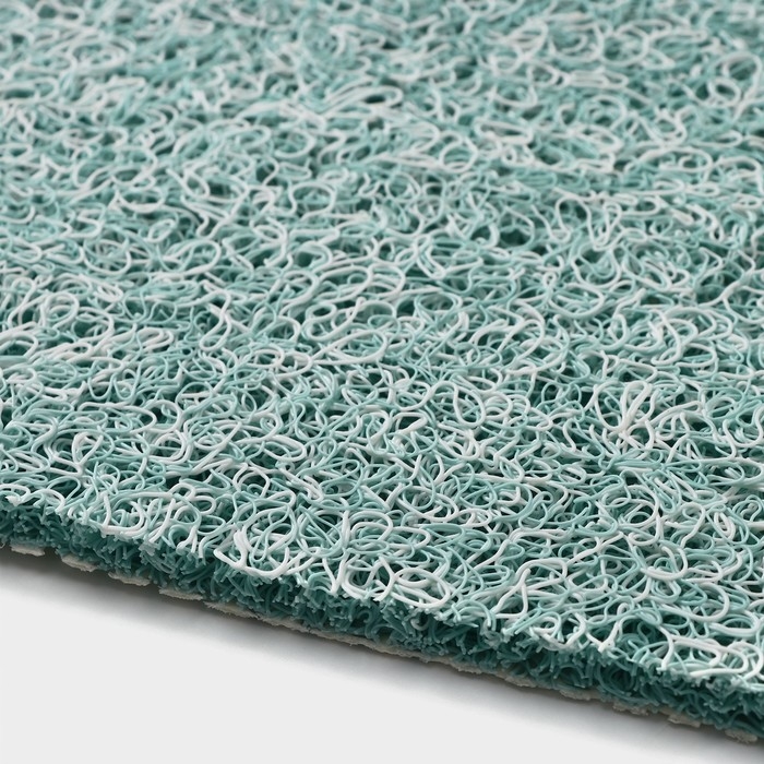 Коврик придверный грязезащитный SAVANNA, 45×75 см, цвет бирюзовый