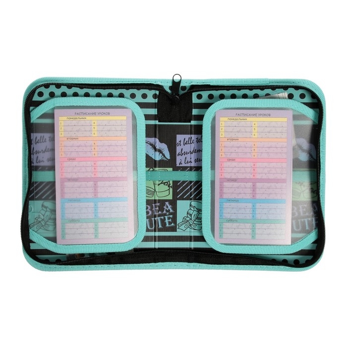 Пенал 1 секция, 140 х 200 х 40 мм, 2 откидные планки, тканевый, Hatber Пенал 1 секция, 140 х 200 х 40 мм, 2 откидные планки, тканевый, Hatber "Привет, красотка"