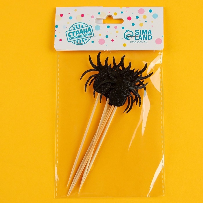 Шпажки «Паук», набор 5 шт. Шпажки «Паук», набор 5 шт.