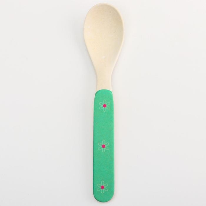 Ложка для кормления, бамбук, цвет МИКС Ложка для кормления, бамбук, цвет МИКС