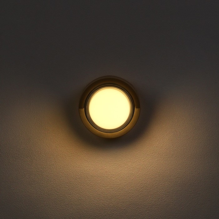 Светильник фасадный «Сити», FSD-050, 5 Вт, 3000К, круг IP65, 220 В, пластик, черный Светильник фасадный «Сити», FSD-050, 5 Вт, 3000К, круг IP65, 220 В, пластик, черный