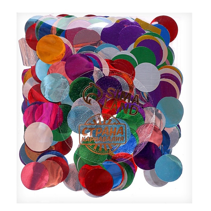 Наполнитель для шара «Конфетти», 1,5 см, фольга, цвет МИКС, 10 г Наполнитель для шара «Конфетти», 1,5 см, фольга, цвет МИКС, 10 г