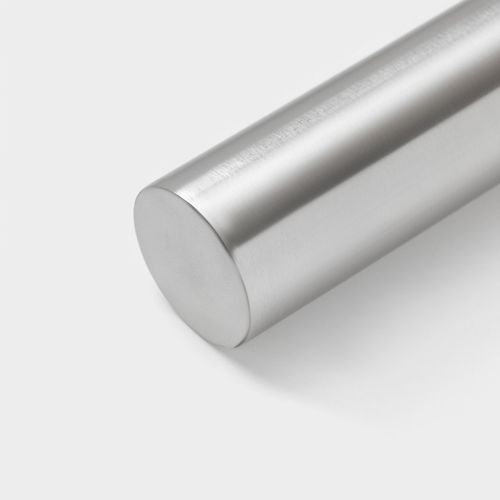 Скалка из нержавеющей стали Доляна «Бруни», 32×3,2 см, цвет серебристый Скалка из нержавеющей стали Доляна «Бруни», 32×3,2 см, цвет серебристый