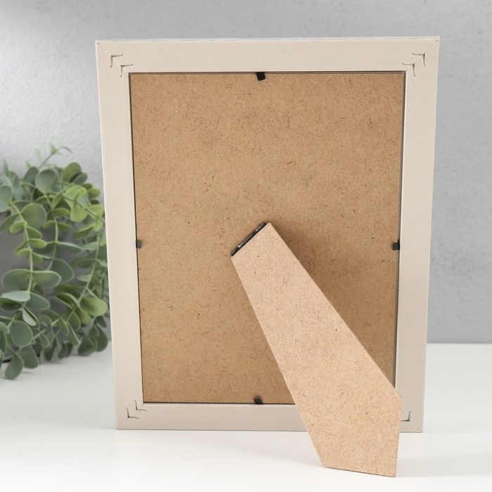 Фоторамка пластик 15х20 см Фоторамка пластик 15х20 см "Ромбы. Текстура дерева" серая 23,5х18,5 см