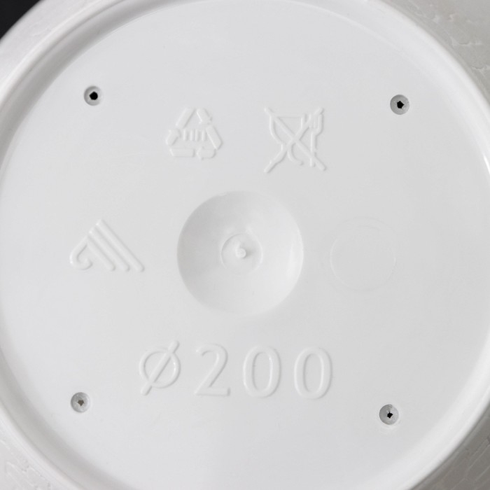 Горшок с поддоном «Розалия» 3,2 л, цвет белый Горшок с поддоном «Розалия» 3,2 л, цвет белый