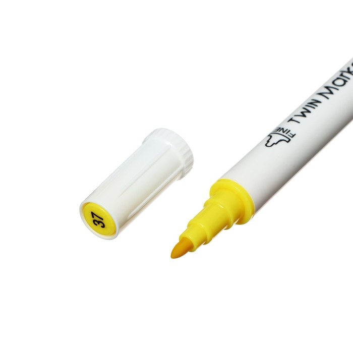 Набор маркеров, двусторонние, пулевидный и скошенный наконечники, 12 цветов Набор маркеров, двусторонние, пулевидный и скошенный наконечники, 12 цветов