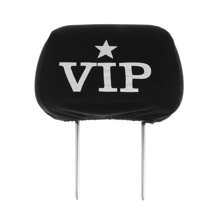Чехлы на подголовник VIP, черные, набор 2 шт Чехлы на подголовник VIP, черные, набор 2 шт