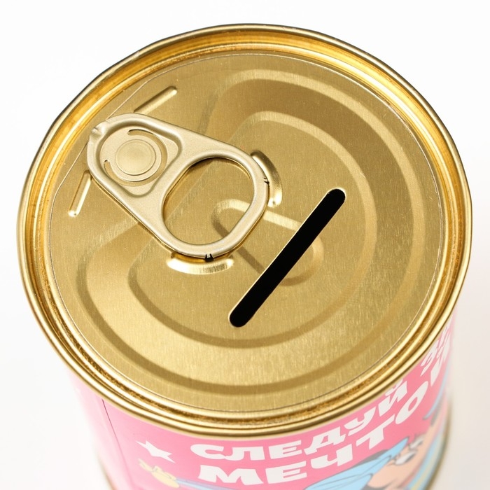 Копилка металлическая, 9,5 см х 7,5 см х 7,5 см Копилка металлическая, 9,5 см х 7,5 см х 7,5 см "Следуй за мечтой", Минни Маус