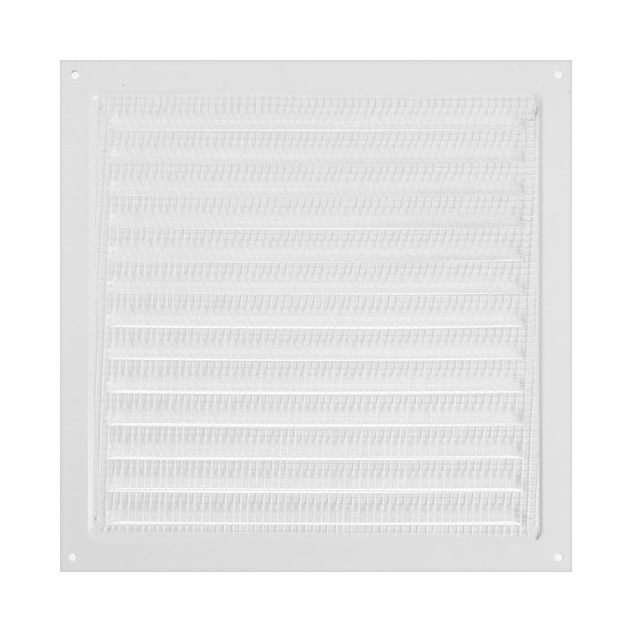 Решетка вентиляционная ZEIN Люкс РМ2525, 250 х 250 мм, с сеткой, металлическая, белая Решетка вентиляционная ZEIN Люкс РМ2525, 250 х 250 мм, с сеткой, металлическая, белая