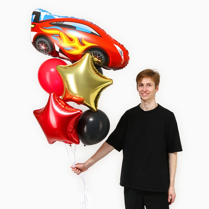 Набор шаров &laquo;Гонки&raquo;, фольга, латекс, 7 шт.