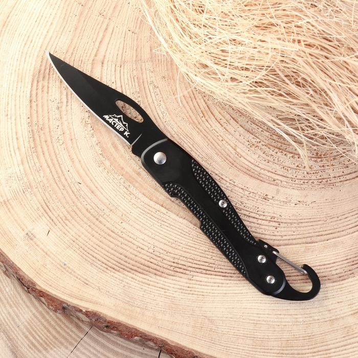 Нож складной Нож складной "Следопыт" 17см, клинок 70мм/2мм, с карабином