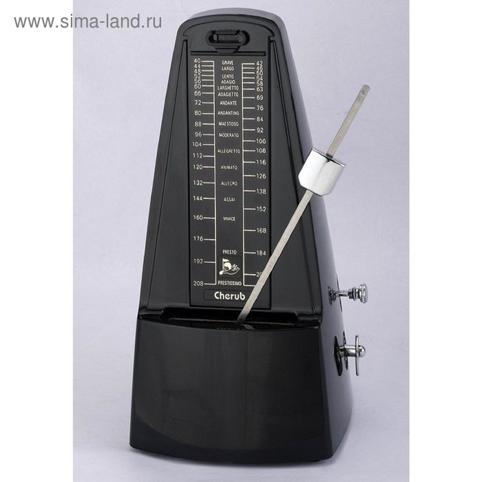 Метроном механический Cherub WSM-330BK, черный Метроном механический Cherub WSM-330BK, черный