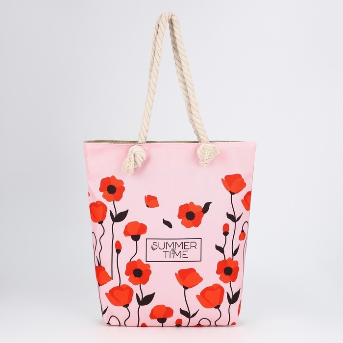 Сумка женская пляжная Сумка женская пляжная "Summer Time", 35х40 см