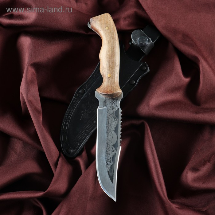 Нож кавказский, туристический Нож кавказский, туристический "Восток" с ножнами, сталь - 40х13, рукоять - орех, 14 см