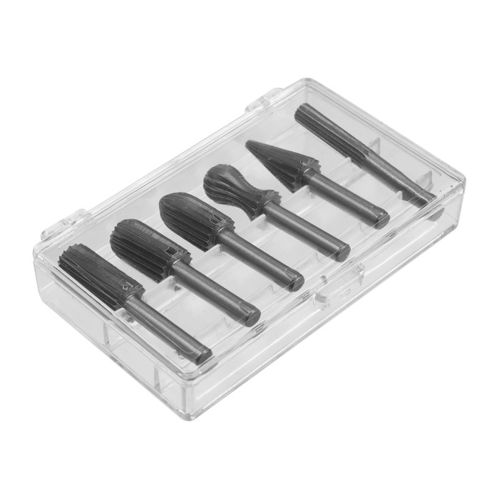 Набор шарошек по дереву и пластику ТУНДРА, пескоструйная обработка, хвостовик 6 мм, 6 шт. Набор шарошек по дереву и пластику ТУНДРА, пескоструйная обработка, хвостовик 6 мм, 6 шт.