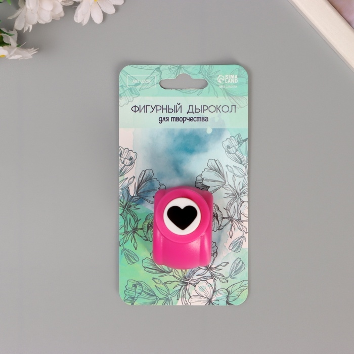 Дырокол фигурный Дырокол фигурный "Сердечко" d=1,5 см МИКС 3,5х4х4 см