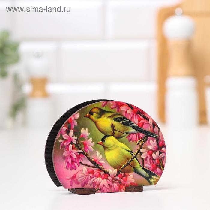 Салфетница Салфетница "Весенние птички", 13х10х5 см
