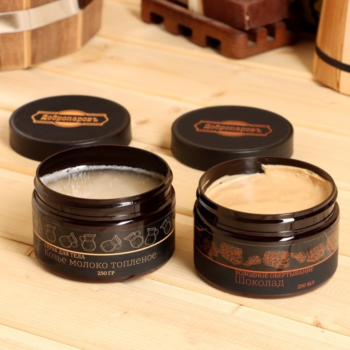 Набор для ухода за телом Набор для ухода за телом "Скраб солевой + Обертывание" Добропаровъ