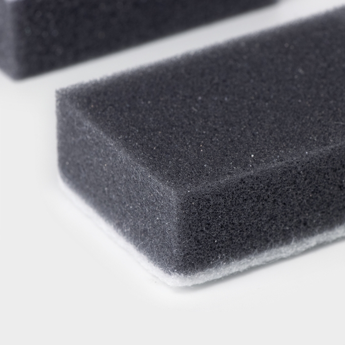 Набор губок для посуды Raccoon, 5 шт, с частицами угля, 8,8×6×3 см, цвет серый Набор губок для посуды Raccoon, 5 шт, с частицами угля, 8,8×6×3 см, цвет серый