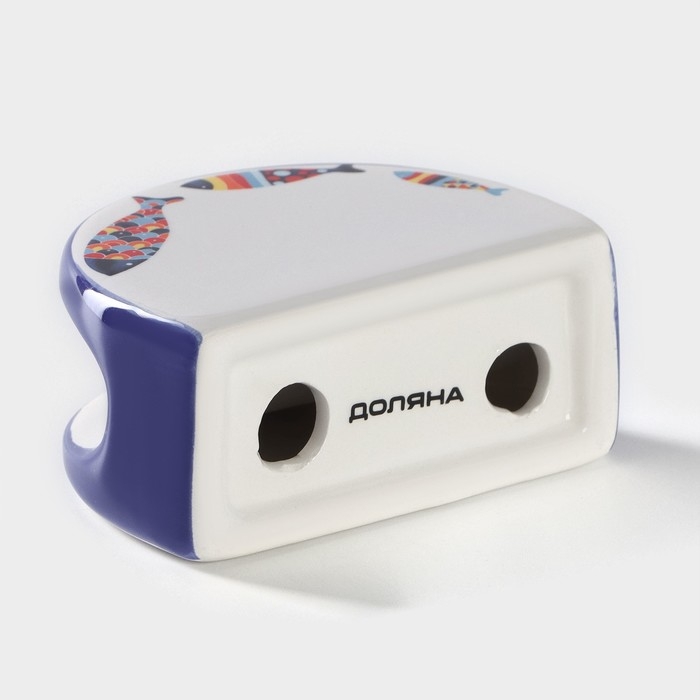 Салфетница Доляна «Емеля», 9,5×7×4,3 см, цвет белый Салфетница Доляна «Емеля», 9,5×7×4,3 см, цвет белый