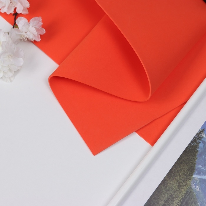 Фоамиран иранский 2 мм (томатный/133) 60х70 см Фоамиран иранский 2 мм (томатный/133) 60х70 см