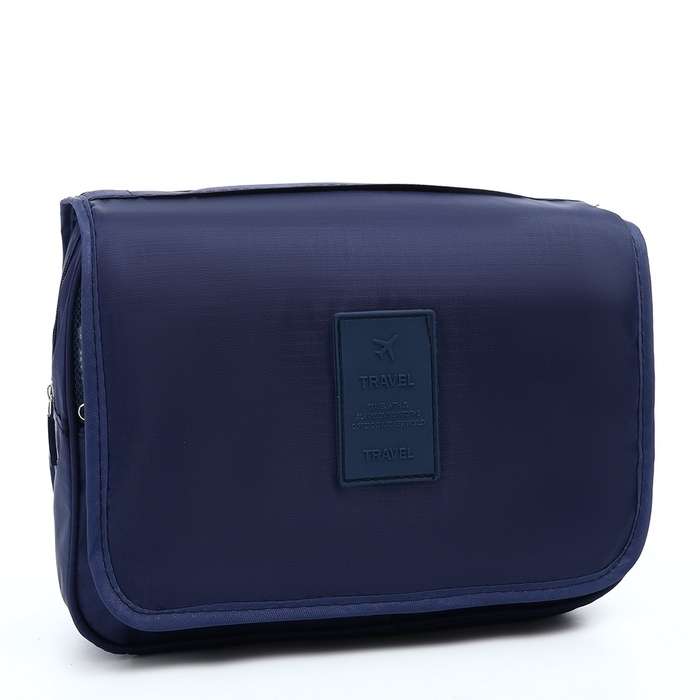 Косметичка-несессер на липучках, с крючком, цвет синий Косметичка-несессер на липучках, с крючком, цвет синий