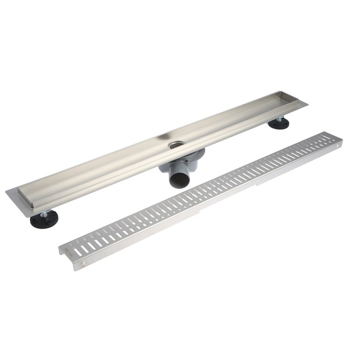 Трап линейный AFLORN AF20107-80, 800х70 мм, c флaнцeм своб. вращения 360°, нерж. сталь Трап линейный AFLORN AF20107-80, 800х70 мм, c флaнцeм своб. вращения 360°, нерж. сталь