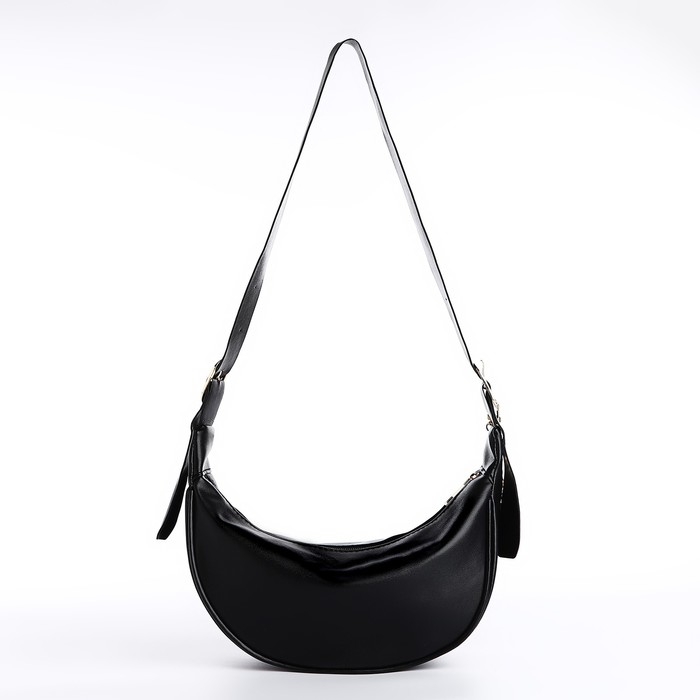 Сумка женская из искусственной кожи NAZAMOK, 28х15 см, черный цвет Сумка женская из искусственной кожи NAZAMOK, 28х15 см, черный цвет