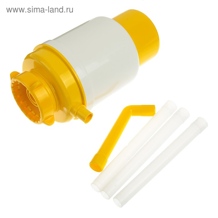 Помпа для воды  Помпа для воды "Дельфин" Эко, механическая, под бутыль от 11 до 19 л, желтая