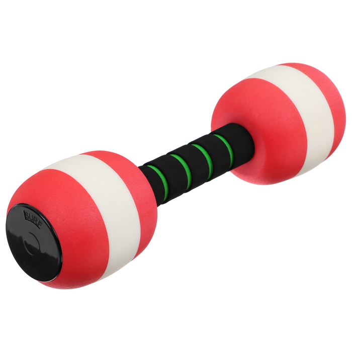 Гантель для аквааэробики, 26х8х8 см, цвет красный Гантель для аквааэробики, 26х8х8 см, цвет красный