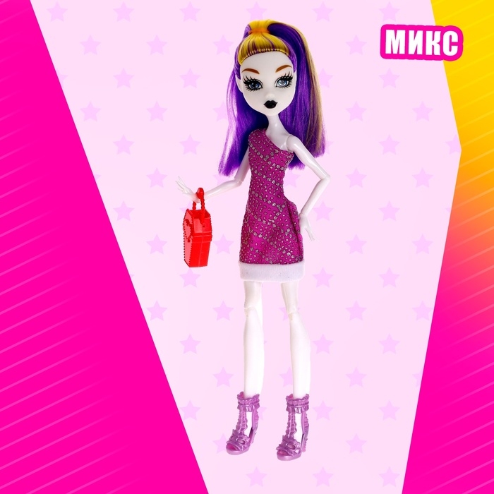 Кукла модная шарнирная «Ляля» с аксессуаром, цвет МИКС Кукла модная шарнирная «Ляля» с аксессуаром, цвет МИКС