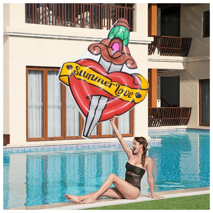 Матрас для плавания Summer Love Tattoo, 198 x 137 см, 43265 Bestway Матрас для плавания Summer Love Tattoo, 198 x 137 см, 43265 Bestway