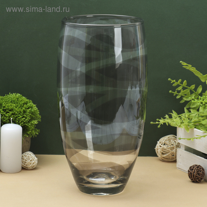 Ваза Ваза " Вернисаж" дымка малага 14х30см