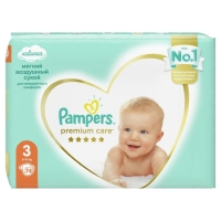 Подгузники Pampers Premium Care Размер 3, 74 шт.