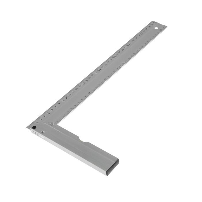 Угольник алюминиевый с уровнем ТУНДРА, 400 мм Угольник алюминиевый с уровнем ТУНДРА, 400 мм