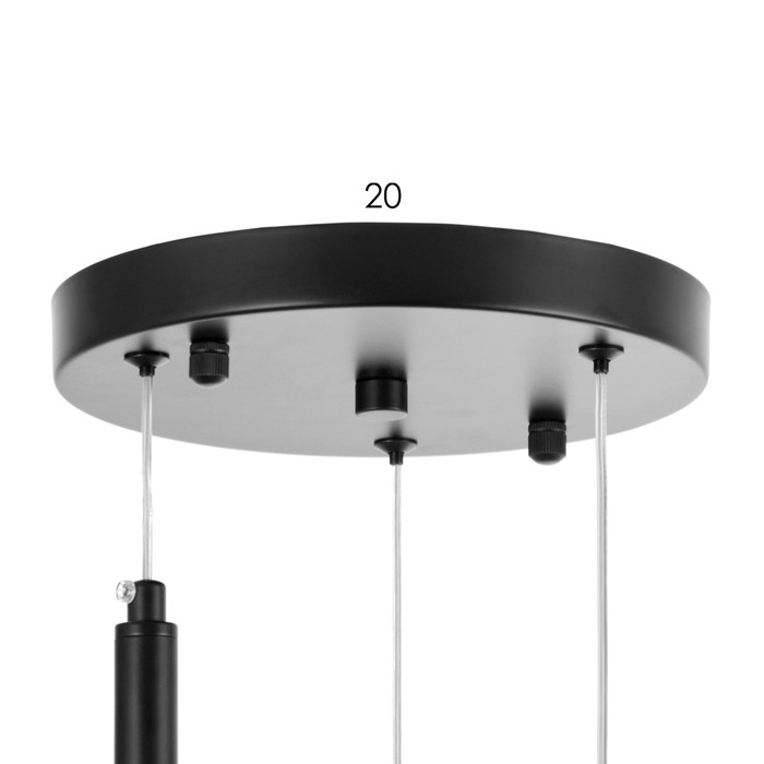 Светильник Светильник "Жаклин" 3х3Вт G4 Чёрный 30х30х180см