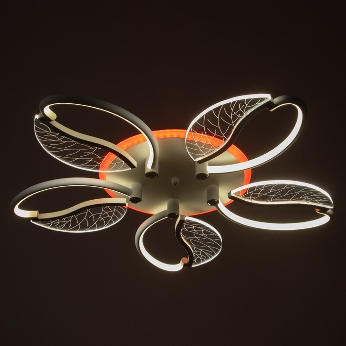 Люстра Люстра "Астрид" 5хLED 110Вт 3000-6000К RGB белый 65х65х8см