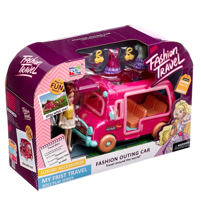 Игровой набор «Модное путешествие»: трейлер для путешествий, аксессуары, куклы, МИКС Игровой набор «Модное путешествие»: трейлер для путешествий, аксессуары, куклы, МИКС