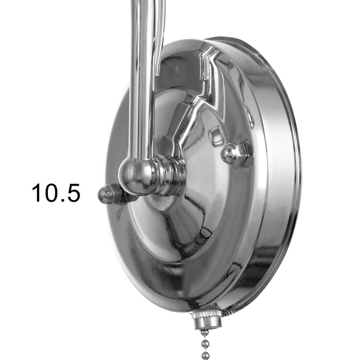 Бра "Амелия" 1х40Вт E27 хром 25х11х24 см.